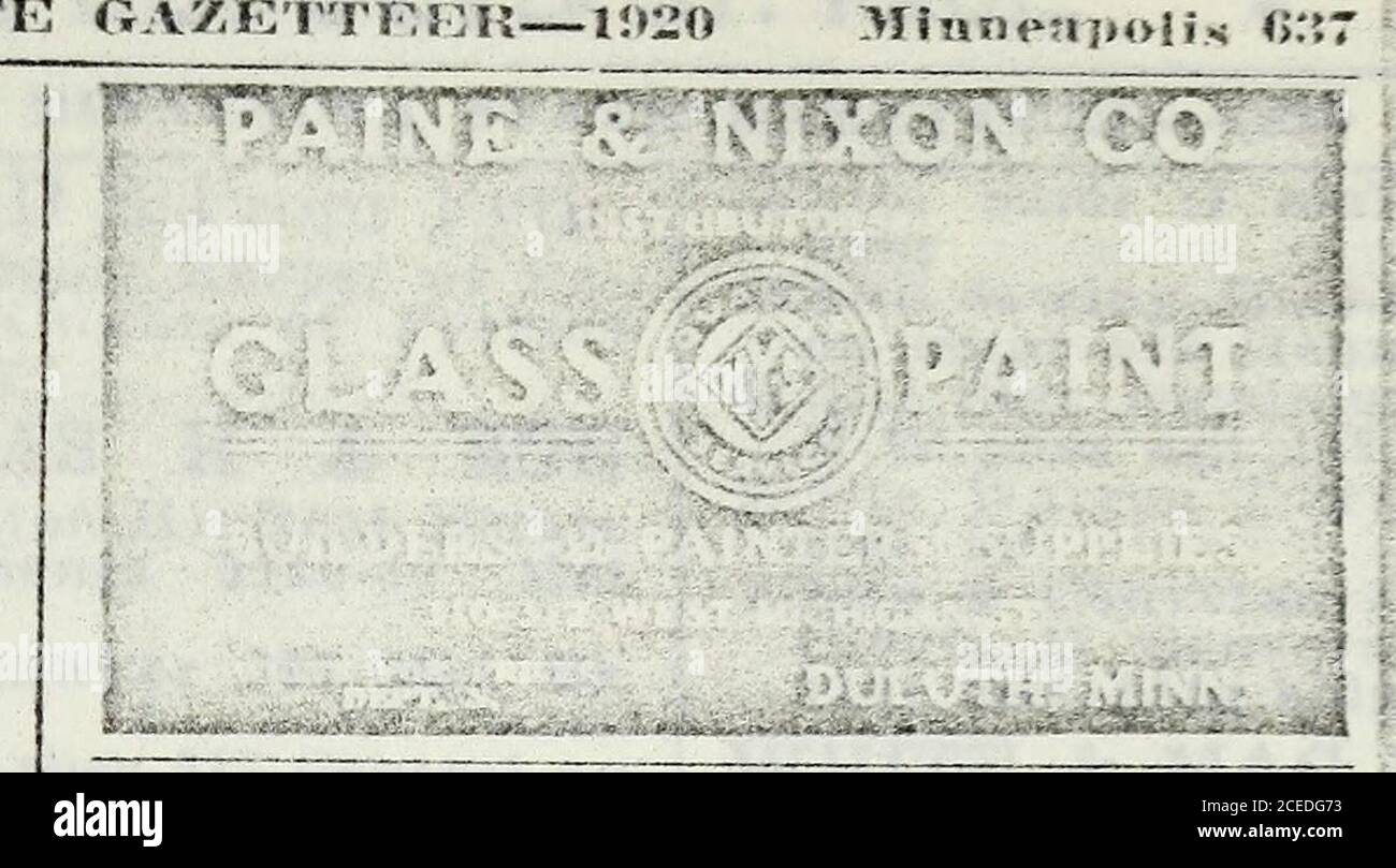 . Minnesota State Gazetteer und Unternehmen Verzeichnis. 3d AV N Western Heating Co (Richd N und SR Fager) 13 E 36th Western Home Land Co Jno M Brownmngr 555 Temple CT Western Hotel Paul F Zuppke propr18 Hennepin AV WESTERN IMPORTING CO Inc Andrew A Hall Pres A C Gillette SecHorace Brouillet Treas Importersand jobbers 509-511 E Hennepin avWestern Mnfg Co (Louis StrimlingJacob Cohen) Insgesamt mnfrs 808 Bas-Sett pi Western Maryland Ry J E Hutchinson Agt 314 Met Life bldgWestern Metal & Paper Stock Co F F Grouse pres Edith Grouse sec and treas 425 12th AV SWestern Motor Supply Co W Ro-bertson pres C Stockfoto