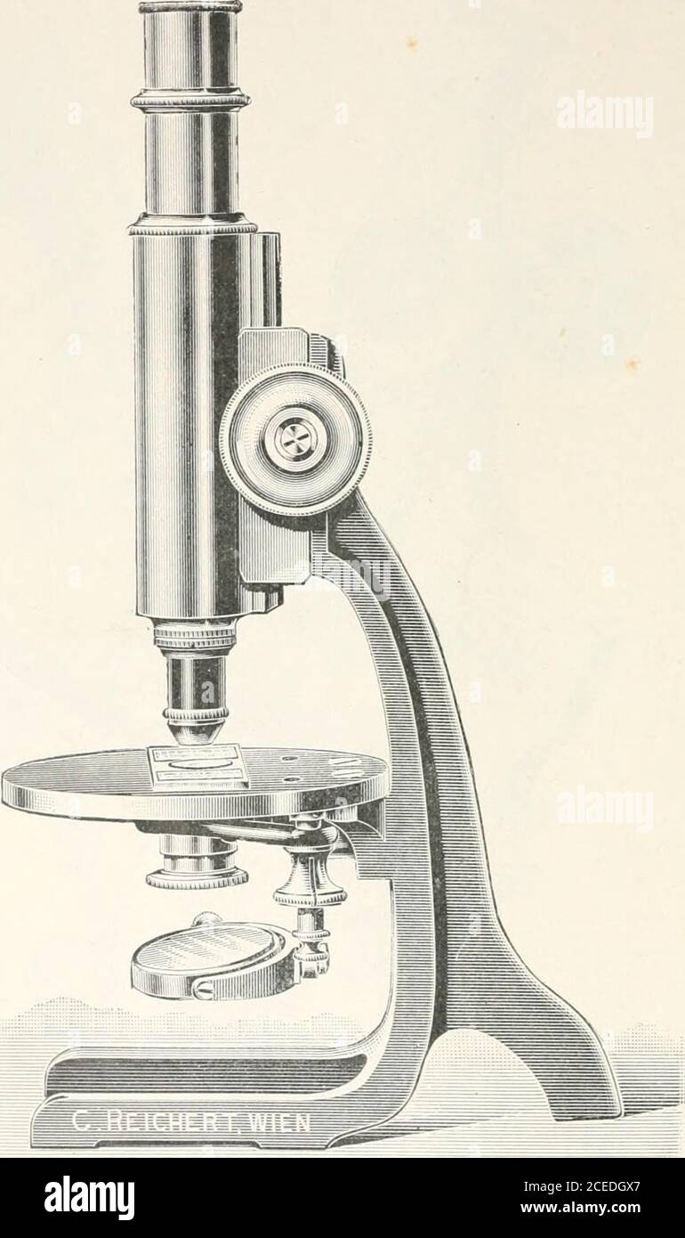 Das Mikroskop und seine Enthüllungen. ABB. 191. – Watsons Schulmikroskop  (1899). 240 DIE GESCHICHTE UND ENTWICKLUNG DES MIKROSKOPS i/ii;ilit v.  .-mil i&gt; durch und durch gut gemacht, sein Ziel ist es,