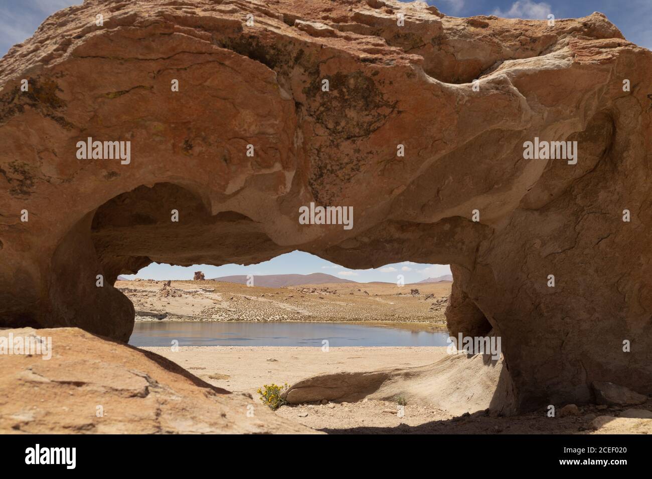 Bolivianische Altiplano Felsformationen Stockfoto