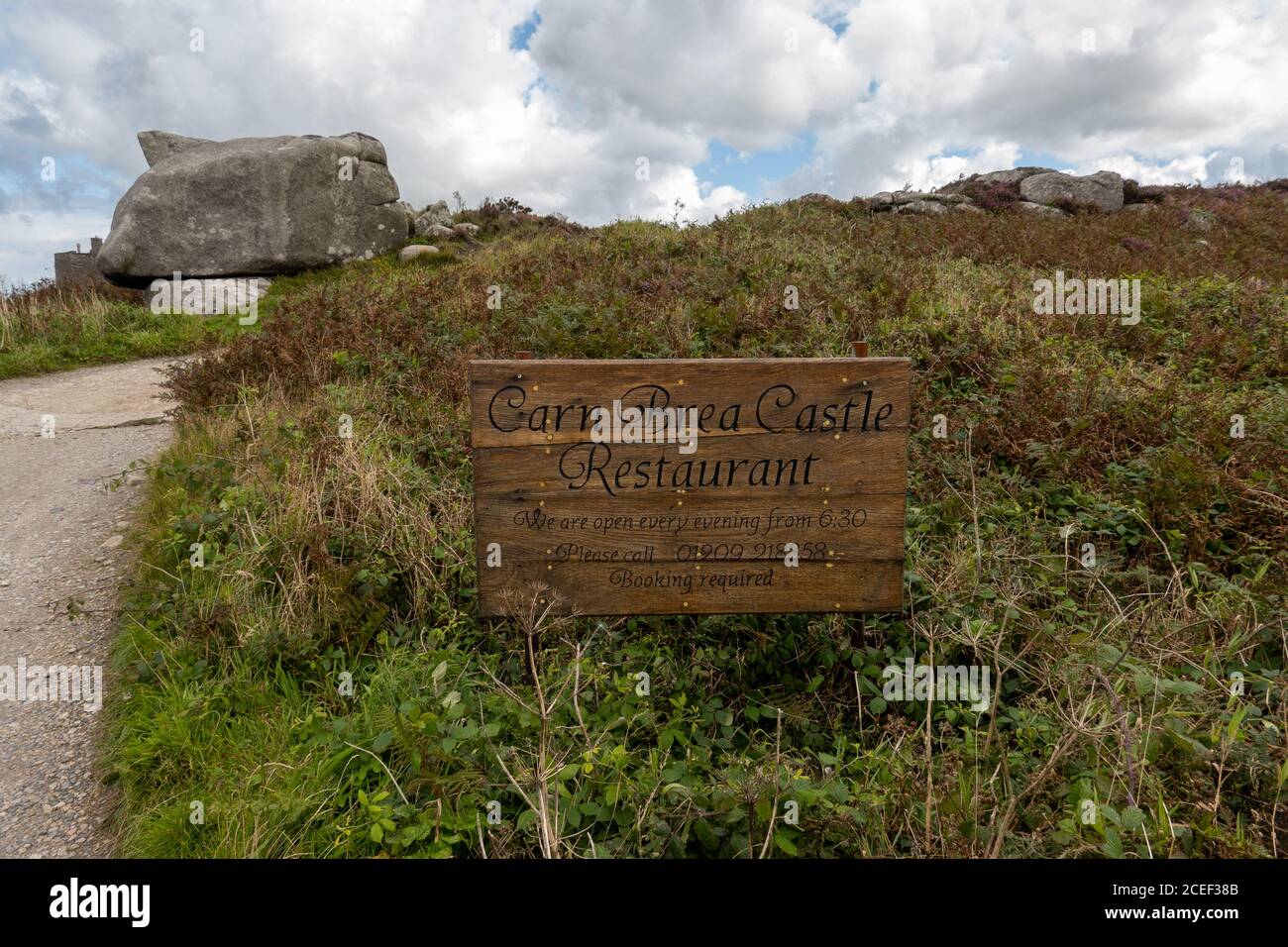 Carn Brea Castle Restaurant Stockfoto