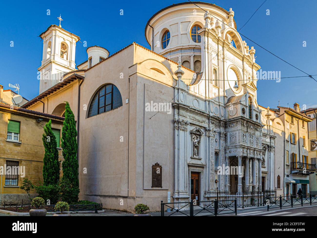 Chiesa di Santa Maria dei Miracoli Primo santuario civico Saint Maria of Miracles katholische Kirche Renaissance-Stil Gebäude, Brescia historischen Zentrum, italienischen Kirchen, Lombardei, Norditalien Stockfoto