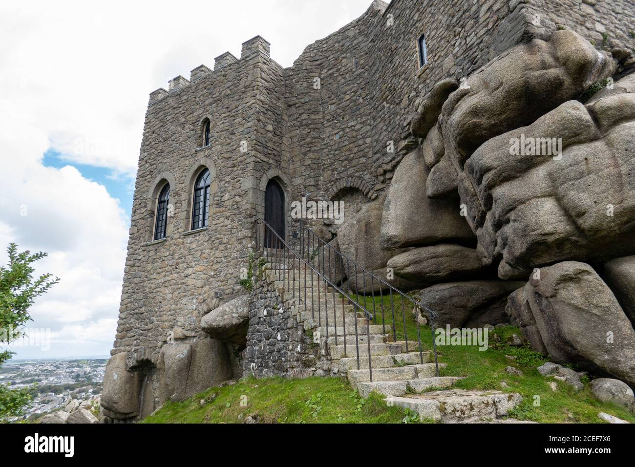 Carn Brea Castle Restaurant Stockfoto