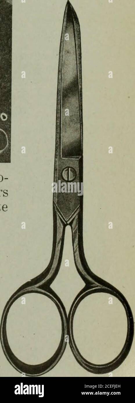 . Hardware-Merchandising März-Juni 1919. Unser Nr. 5 bebilderter Katalog ist eine Schere Encyclopedia. Eine Kopie wird auf Anfrage zugesandt. Kunden, die New York oder Toronto besuchen, sollten mit uns kommunizieren, damit unser Vertreter sie anrufen kann. DAS ACME-SCHERUNTERNEHMEN No. 100-300 Hicks St.BRIDGEPORT, CONN, U. S. A. Kapital 500,000.00 USD - - gegründet 1874Kanadischer Agent A. J. McCrae, 23 Scott St., TORONTO, ONT. Es ist unser Wunsch zu demo nstrate zu den kanadischen Vollverkäuflichen Dealern die Popularität unseres Bestecks als eine Anzeige zu ihren höherpreisigen Linien.. HARDWARE UND METALL Stockfoto