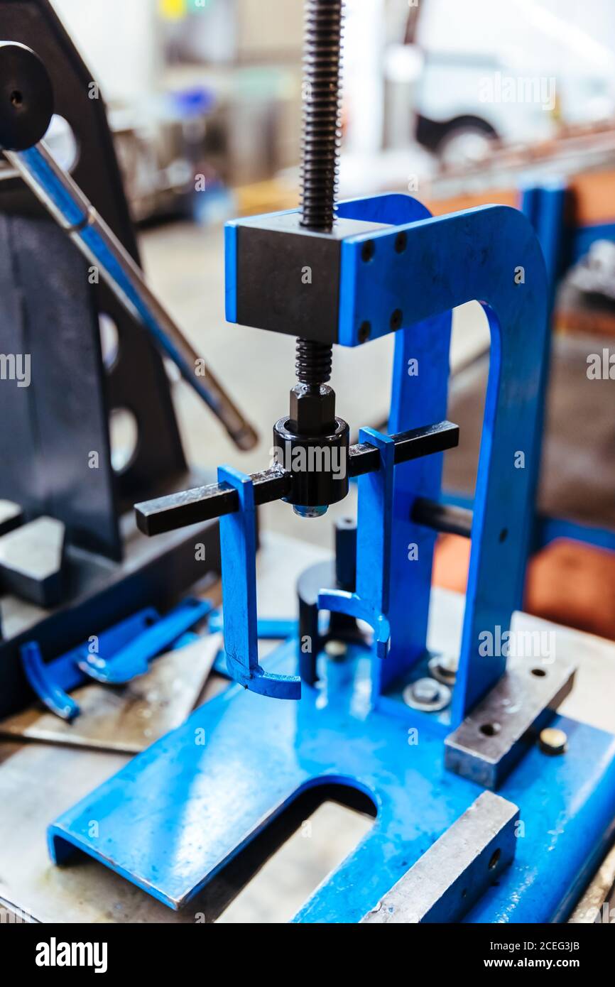 Werkzeug in einer mechanischen Werkstatt Stockfoto