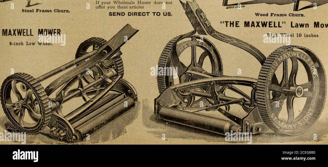 . Hardware-Merchandising Januar bis Juni 1900. Holzrahmen Abwühlen. MAXWELL MÄHER 8-inoh Low Wheel DER MAXWELL Rasenmäher High Wheel 10 Zoll. 28 KANADISCHE HARDWARE UND METALL HEIZUNG UND SANITÄR V VERZINKTEN BEREICH KESSEL. Ein TREFFEN der Hersteller von verzinkten Heizkesseln, Ex-Pansionstanks, Lufttanks und Braziertanks fand am 21. Mai in New YorkAm Beispiel des Metallarbeiters statt. Vertreter der folgenden Konzerne waren anwesend: Detroit RangeBoiler Co., Iron Clad Manufacturing Co., L. O. Koven & Bro., He»ry McShaneManufacturing Co., Ronalds & JohnsonCo., John Trageser Steam Copper WOR Stockfoto