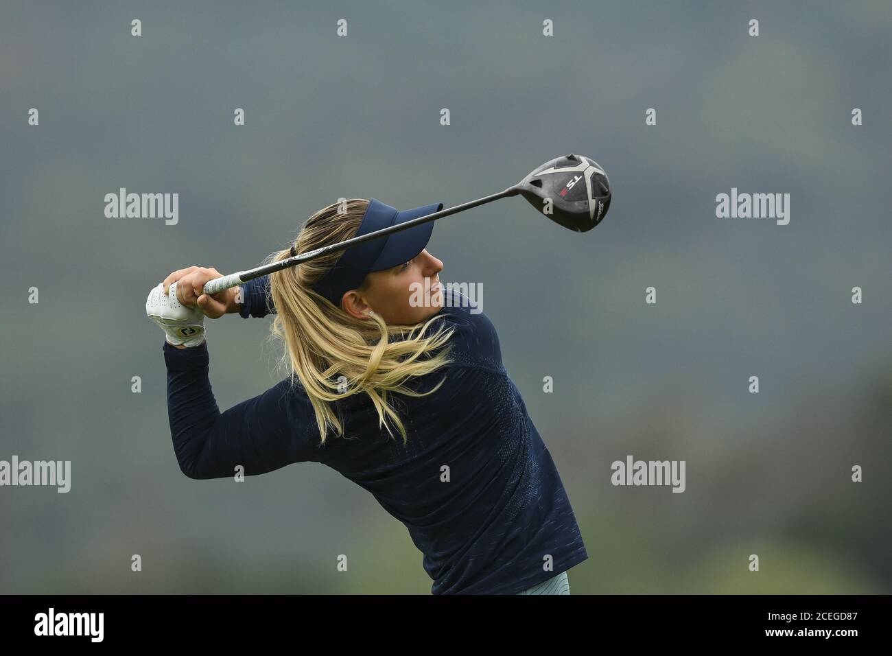 EMILY KRISTINE PEDERSEN aus Dänemark in Aktion während der Tipsport Czech Ladies Open in Beroun, Tschechische Republik, 30. August 2020, vollwertiger Teil des Th Stockfoto