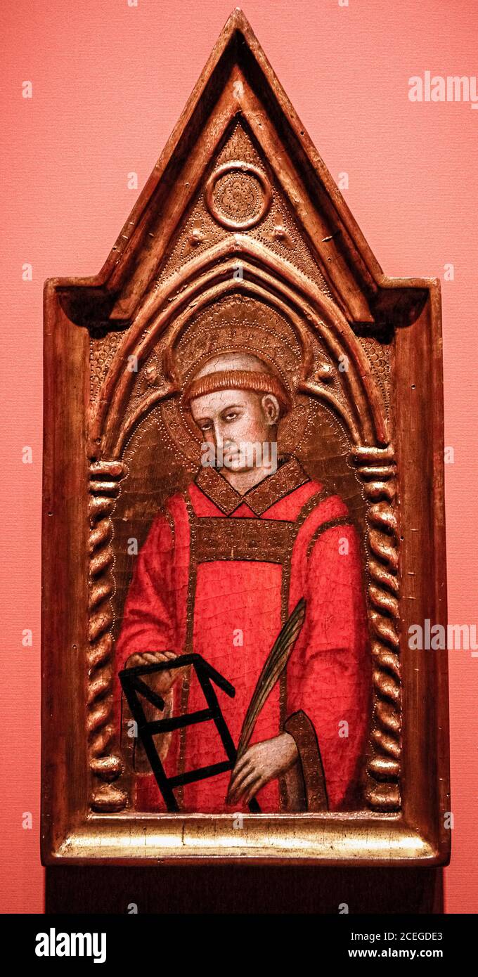 Italien Umbrien Perugia - Nationalgalerie Umbriens: Monographische Ausstellung (1362-1422) - San Lorenzo 1405-1410. Stockfoto