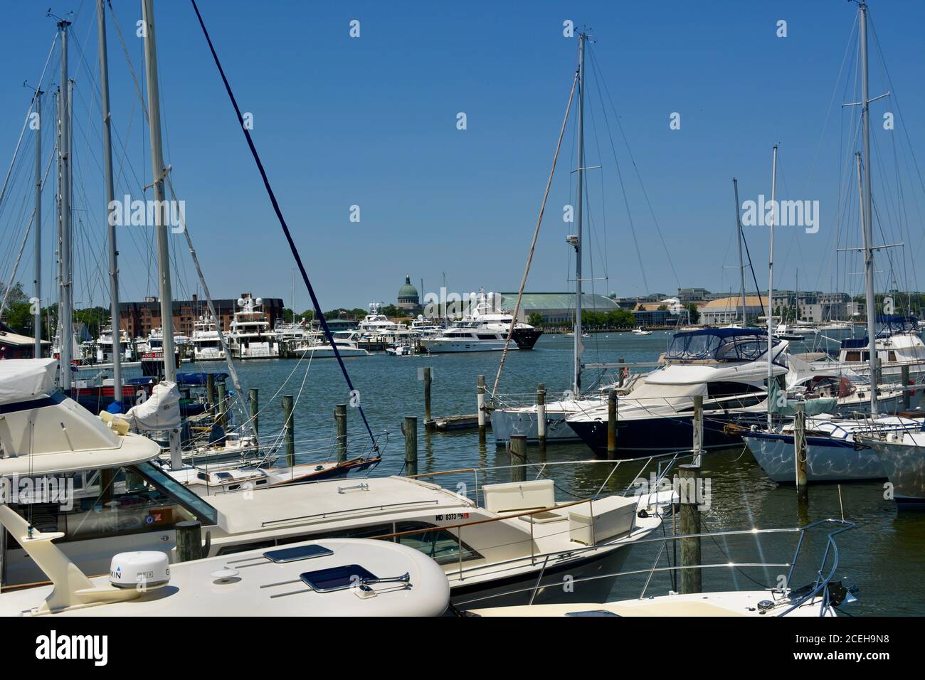 Annapolis iner härtere Wasser Front Stockfoto
