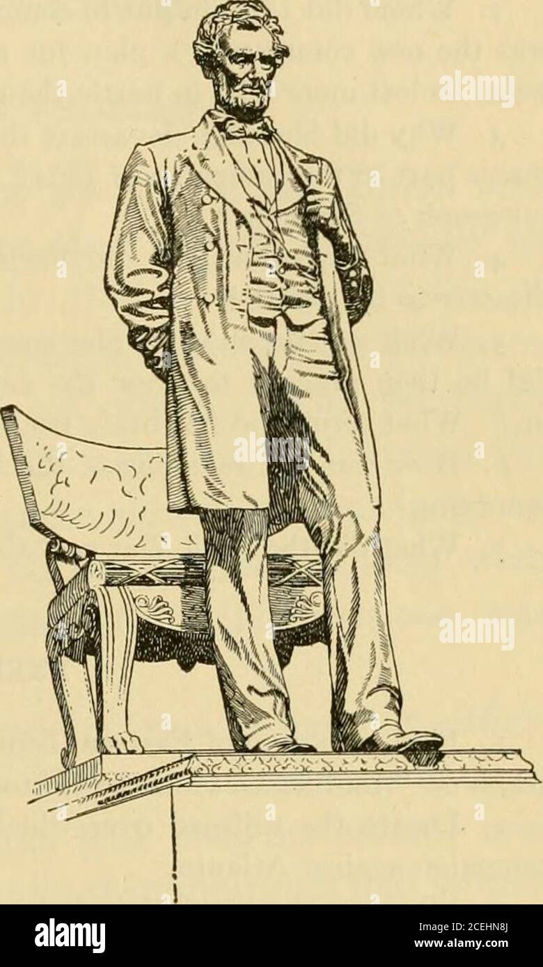 . Eine Geschichte der Vereinigten Staaten. e. Fast eine Million der stärksten Männer im Norden und Süden verloren ihr Leben. Hunderte von Tausenden von Männern arbeiteten vier Jahre lang, um nicht Dinge zu produzieren, die die Welt brauchte, sondern einander zu töten oder zu erobern.ein großer Teil des Reichtums, den die Südstaaten angehäuft hatten, wurde weggefegt, und sie und ihre Kinder waren gezwungen, in Kolonialzeiten neu zu beginnen. Das amerikanische Volk zahlt immer noch Schulden, die der Krieg verursacht hat.Milliarden von Dollar wurden bereits ausgegeben. Es wäre viel billiger gewesen, den Besitzern der Sklaven den ganzen Wert der Tei bezahlt zu haben Stockfoto