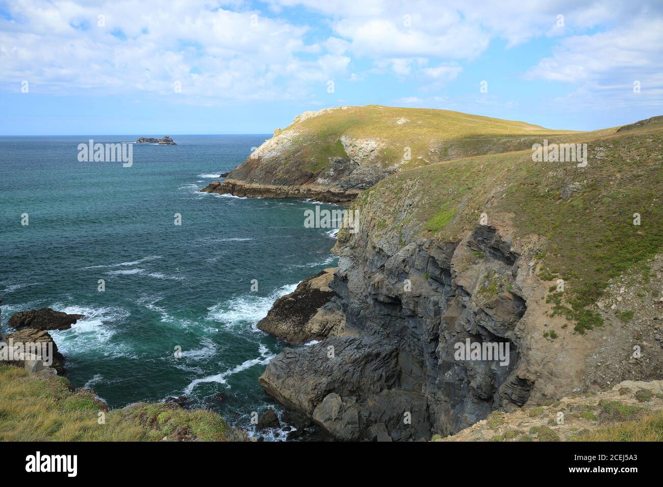 Dinas head/Trevose Head, North Cornwall, England, Großbritannien Stockfoto