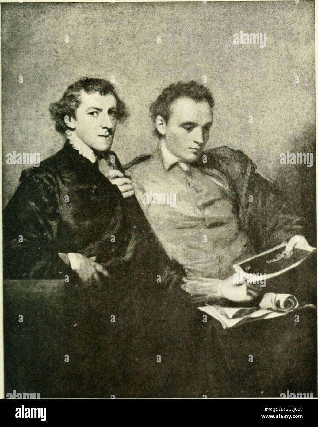 . Ein Wanderer in London. ms, wäre es nicht für Claude und die Poussins, würde begroteske. Aber mit solchen Landschaften wie den Claudes (von denen einige zu den wenigen Bildern gehörten, die 1824 von John Julius Angerstein gekauft wurden, mit denen diese große Sammlung begonnen werden sollte) und der Berufung Abrahams durch Gaspard Pous-sin (genannt Dughet im Katalog, wo Claude unter Gellee zu sehen sein wird) unser Verdienst, Wenn nicht gespeichert, ist noch nicht wollylost. Für den Rest gibt es die Schönheit von Greuze und Madame le Brun; und ein Interessantes und meisterhaftes Stück Stillleben von Cliardin. Es ist in Raum Nr. XVI, dass die beiden Turners h Stockfoto