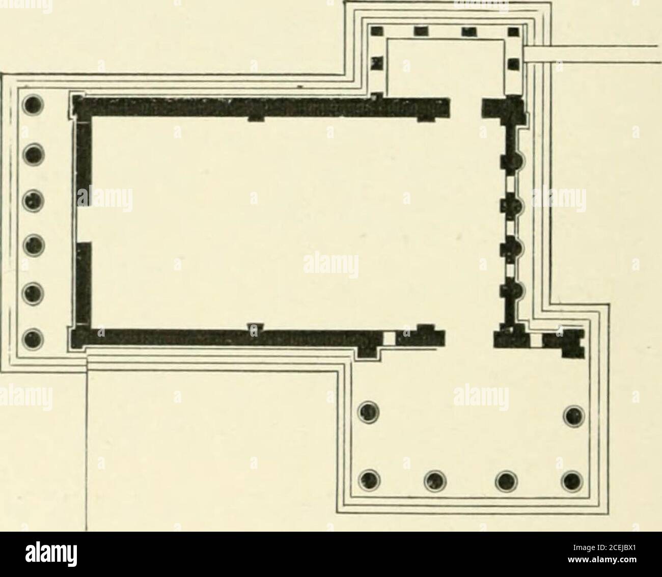 . Die Geschichte der Architektur: Ein Überblick über die Stile in allen Ländern. Abb. 55. – das Erectheion in Athen. Säulen mit ihren neun Höhendurchmessern sind auf ihre eigene Art und Weise attraktiv wie die herrliche Stärke und Trägheit der dorischen Stützen von sechs. Hier auch, wie in allen Athenian Arbeiten, kann seenthe bewundernswerte Weise sein, in der travel Griechen mit Sonnenlicht und aller Verzauberung composedwith inthe Spiel des Lichtes und des Schattens enthalten. Jeder Stuck Pencilsits eigene schwarze Linie des Kontrastes mit scharfer Unterscheidbarkeit, * Dieses Band der Basreliefs wurde jetzt in das BritishMuseum entfernt. 166 GRIECHENLAND. Und die lum Stockfoto