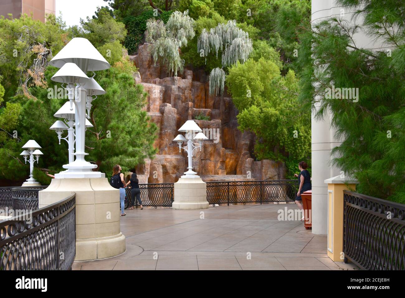 Las Vegas NV, USA 02-10-18 Dies ist der Flur, der zum Haupteingang der exklusiven Wynn Esplanade Geschäfte führt Stockfoto
