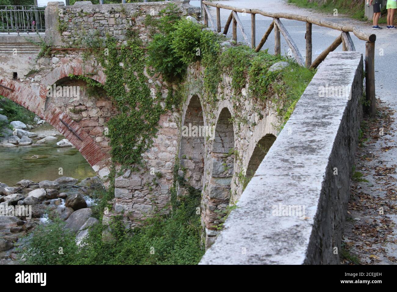 Alte römische Brücke Stockfoto