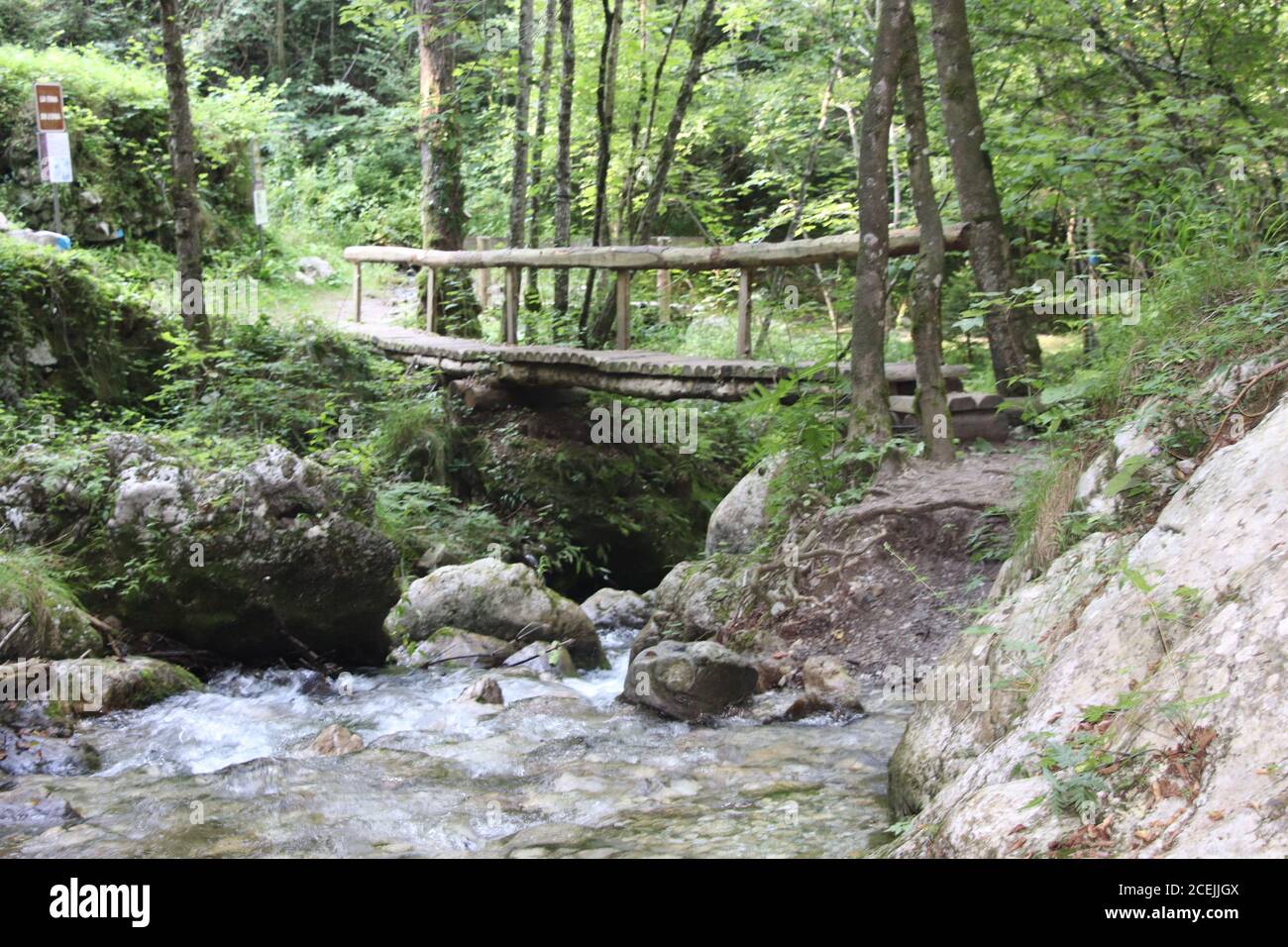 Alte römische Brücke Stockfoto