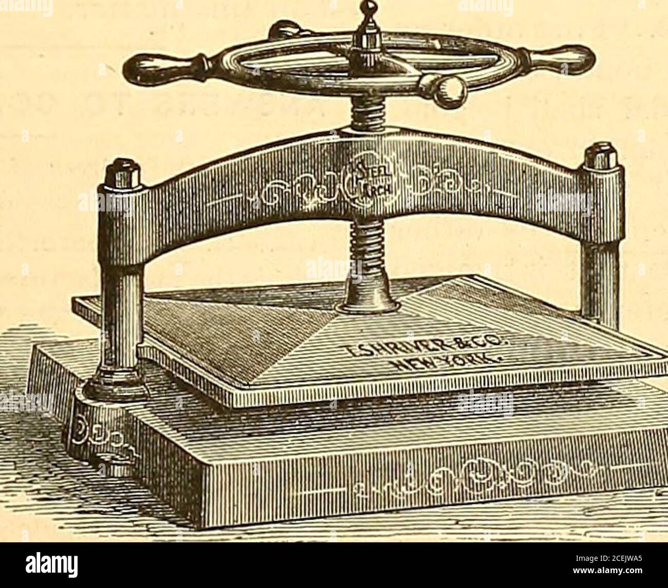 . Der amerikanische Stationer. Beispiele und Preislisten-Anwendung. Nr. 39.,Nr. 57.Nr. 49. Unsere Leamho Styles. . „ ,. „^.. Falcon No. 76 Schwan No. 203 Legal Medium Stub Commercial No. 707 Bank Falcon No. 307 Broad Stub Bank No. 405 Engrossing No. 103 E. Fins No 504 Beaded School Pen. New York Agent-WILLY WALLACH, Nr. 4 Beekman Si BALTIMORE AGENT: I&gt;. ^SV. GI-.A.SS «FE CO., 19 S. CHARLES ST. SHRIVERS NEW YORK KOPIERPRESSEN. Receivetl die OnlyMedal für Kopierpressen auf der ParisExposition von 1878.. Alle Größen, von smallestto die größte im Einsatz. Allstyles, vom niedrigsten Preis bis zum meisten Stockfoto