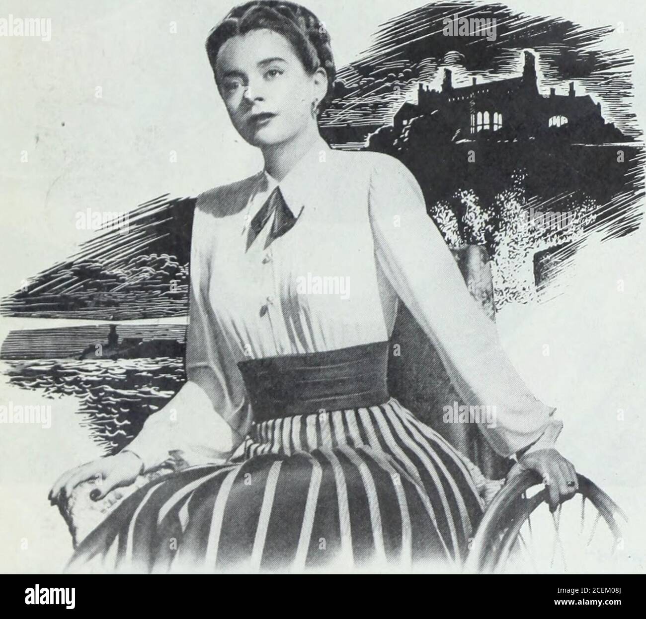 . Das Ladies' Home Journal. Einige yyomenborn unter TK SSN von TFE RAM werden bei nichts stoppen.... Im ZEICHEN DES RAM kehrt SUSAN PETERS triumphierend auf die Leinwand zurück, in einer fesselnden emotionalen Rolle.Co-Hauptrolle mit Miss Peters in diesem Bild basiert auf dem Bestseller Margaret Ferguson Roman sind Alexander Knox, Phyllis Thaxter, Peggy Ann Garner, Ron Randell, Dame May Whitty und Allene Roberts.Drehbuch von Charles Bennett; produziert von IrvingCummings, Jr.; Regie: John Sturges. AnIrving Cummings Produktion ... ein Columbia Bild. (Fortsetzung von Seite 150) wusste, dass er zwei Kämpfe gewonnen hatte, beide durch Stockfoto