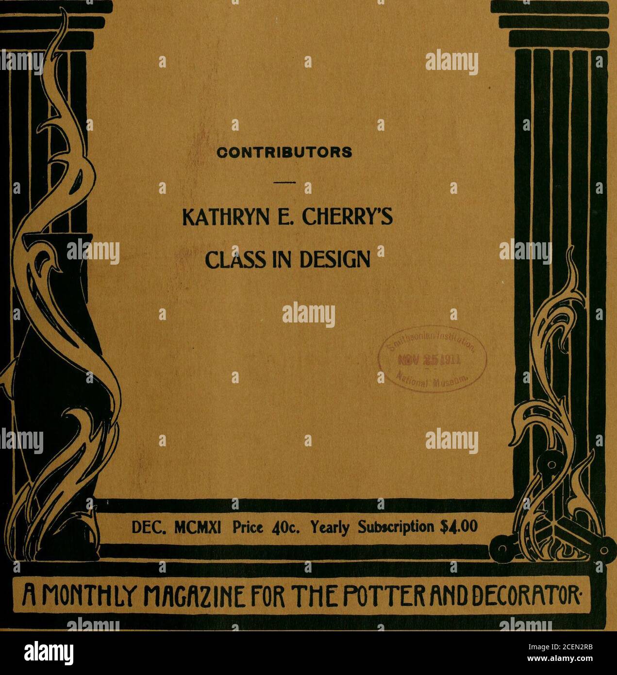 . Keramic Studio. Die ttiHrt-Inhalte dieses Magazins unterliegen dem allgemeinen Urheberrecht, und die Artikel Mast nicht nachgedruckt werden ivithottt besondere Erlaubnis, INHALT VOM DEZEMBER 1911 . Seite Editorial Notes J59 Marmalade Jar ^Anna Krebs 160 Marmalade Jar Mrs. L. R. Lightner I6J Vase in Lustres Paula Fenska 162 Jar K. E. Hodgdon 163 Schalen K. E. Hodgdon und Ida M. Brossard 163 Designs .. ,- Frau K.-E. Hodgdonr^Frau L. R. Lightner, Anna Krebs und Paula Fenska 164 Platte in Soft Grays 165 Dresser Set Mrs. K. E. Hodgdon 166-167 Sirup Jar und Border Paula Fenska 168 Design and Landscape Pitche Stockfoto