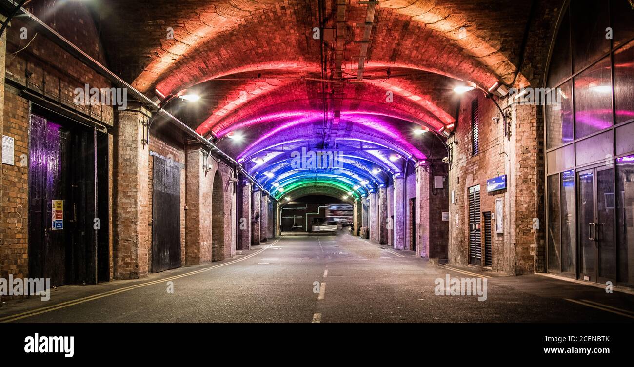 Luftpanorama von Leeds Stadtzentrum, Geschäft, Tourismus, Unterhaltung Stockfoto