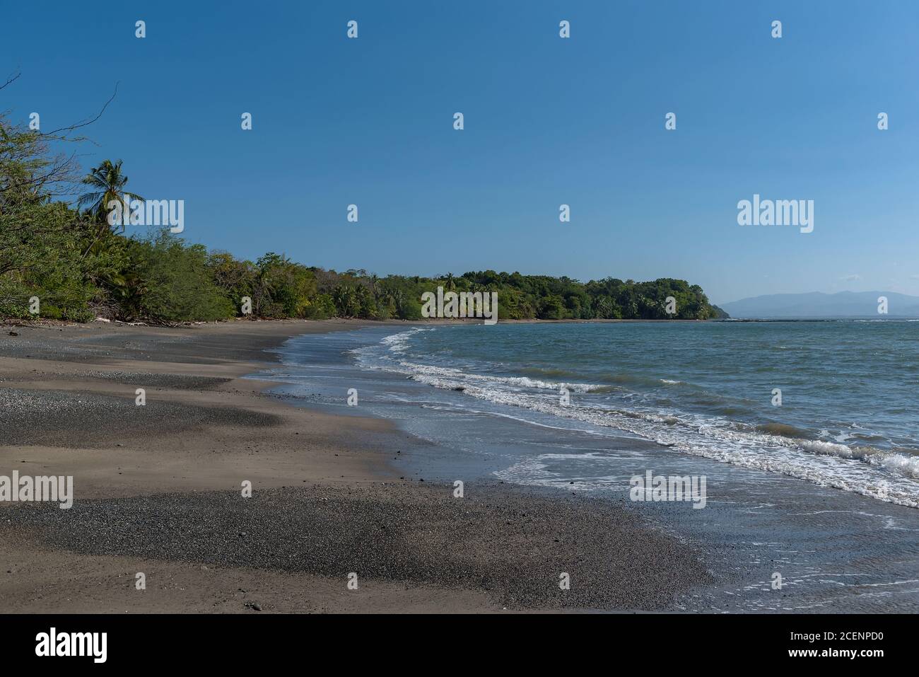 Tropischer Strand auf der Insel Cebaco, Panama Stockfoto