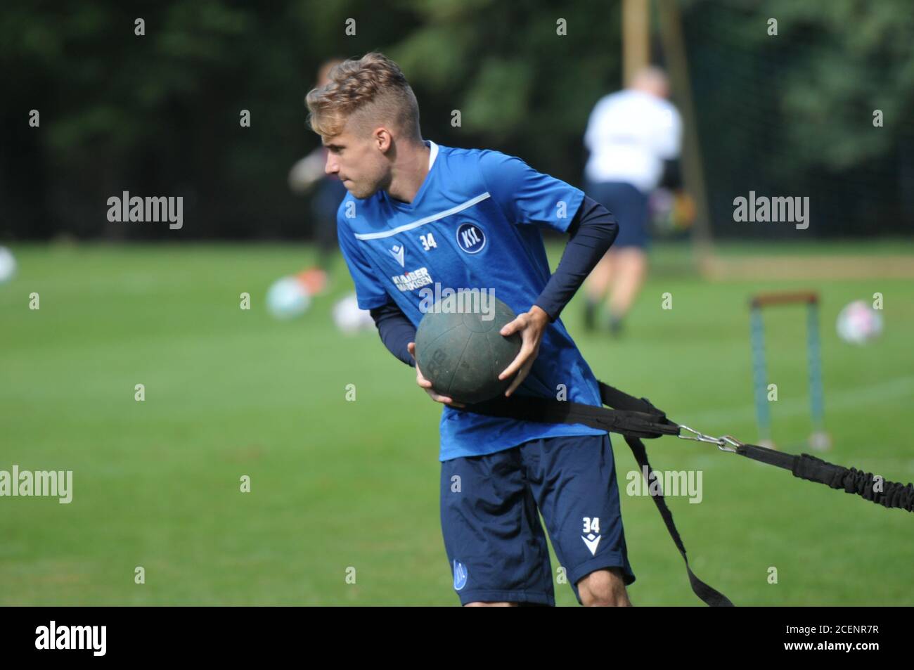 Zweiter Verein karlsruher sc in Ausbildung im Wildpark Kraftzirkel Beim KSC Stockfoto