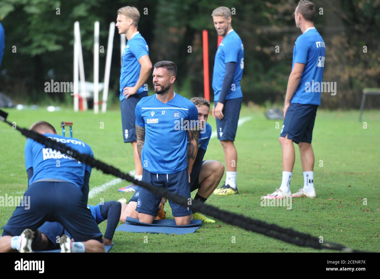 Zweiter Verein karlsruher sc in Ausbildung im Wildpark Kraftzirkel Beim KSC Stockfoto