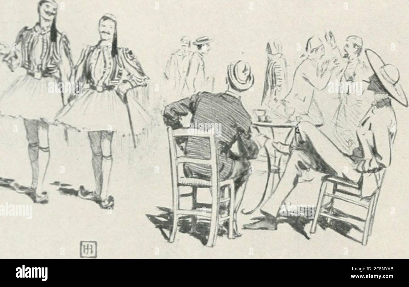 . Das Burton Holmes Vorlesungen;. Ly ein Franc, zwanzig Cents; aber in der unglücklichen finanziellen Zustand des Landes hat die drachmahas abgeschrieben. Die ganze Gold- und Silbermünze von Griechenland ist aus dem Königreich heraus gegangen und ist nach dem conti-nent inuse. Die papercurrency allein re-mains, ein Papier drach-ma ist nur wert zwölf cents.Most dieser Papier isas abgeschrieben Unqualitäten als Wert, und es sei denn vorsichtig behandelt die raggedbills fallen zu Stücken in den Fingern. Zu Ehren der Spiele wurde eine neue Ausgabe von Banknoten erstellt. Die neuen Noten kommen in Form eines langen Bandes aus frischen, knusprigen Coupons. Stockfoto