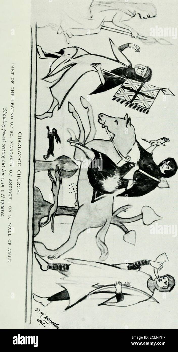 . Surrey archäologische Sammlungen. Jungen widerhobelten Hände in der Wanne; mit was bleibt von der tallfigure von St. Nicholas in bischöflichen Gewändern und Mitra. In der Szene der drei Toten und der drei Lebenden, Adetail, die nicht einmal in der Gravur veröffentlicht vor 62 Jahren erscheint, ist der Falke-am-Handgelenk in den Figuren von zwei der Könige. In beiden Fällen gibt es einen Handschuh von vier Fingern in einem und einen Daumen. Es kann sich lohnen, während hier zu erfassen, dass es, ist apainting dieses Themas, von etwa dem gleichen Ende des dreizehnten Jahrhunderts Datum, in der nördlichen Seitenschiff von Hurstbourne TarrantChurch, in dem Stockfoto