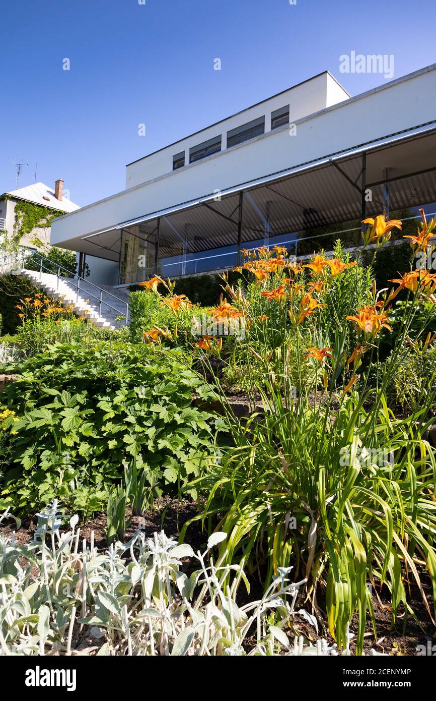Vila Tugendhat (1929-1930, Ludwig Mies van der Rohe), UNESCO, Černopolní 237/45, Brno, Česká republika / Tugendhat Villa, Brno Stadt, Tschechische republik Stockfoto
