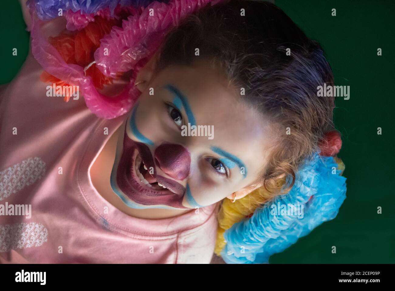 Das Clown-Mädchen Stockfoto