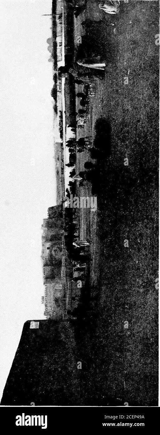 . Eine Reise durch Italien, Sizilien, Tunesien, Algerien und Südfrankreich. Des Tages. Dieses consistedsimply von einem riesigen Stein, der ringsum in einem Kreis über einem Zementboden gerollt wurde, travel Mo-tive Energie, travel durch ein armes, altes, blindgefaltetes Kamel versehen wird, Der dazu verdammt war, den geschlossenen, dunklen Raum von sechs Uhr morgens bis sechs Uhr nachts zu gehen, bis er im Laufe der Zeit seinen letzten Anruf erhielt und, seine Arbeit beendet war, sein hartes Oldhide entfernt und draußen auf dem Hof zum Trocknen aufgehängt wird. Unsere Besichtigung beinhaltete auch die Hafenpromenade. Eine malerische Szene wird hier von den Hunderten o dargestellt Stockfoto