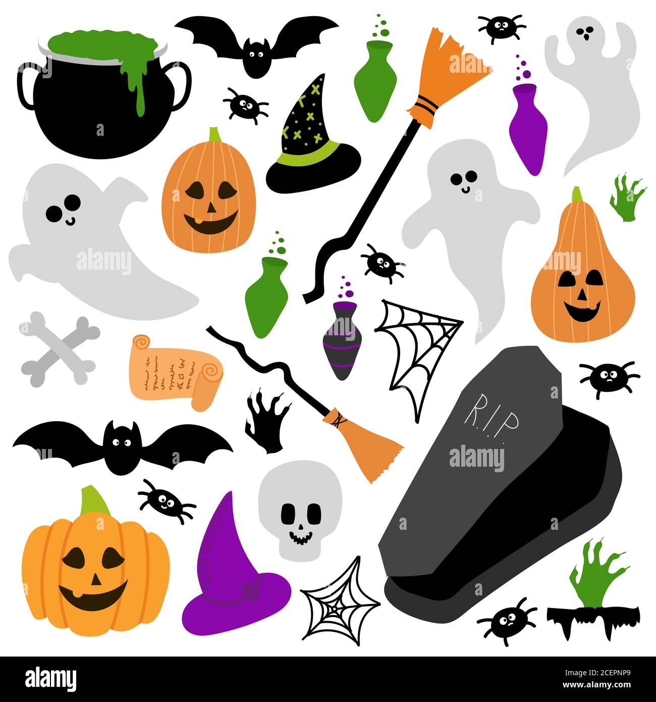 Illustration Funny Cartoon Halloween Tombstone Stockfotos Und Bilder Kaufen Alamy