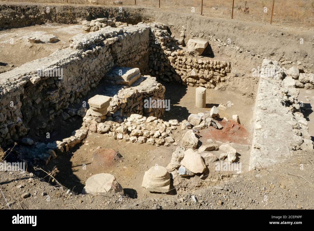 Die antike Stadt Satala, im Nordosten Anatoliens gelegen, wo die Ausgrabungen fortgesetzt werden, stammt aus der Eisenzeit. Stockfoto