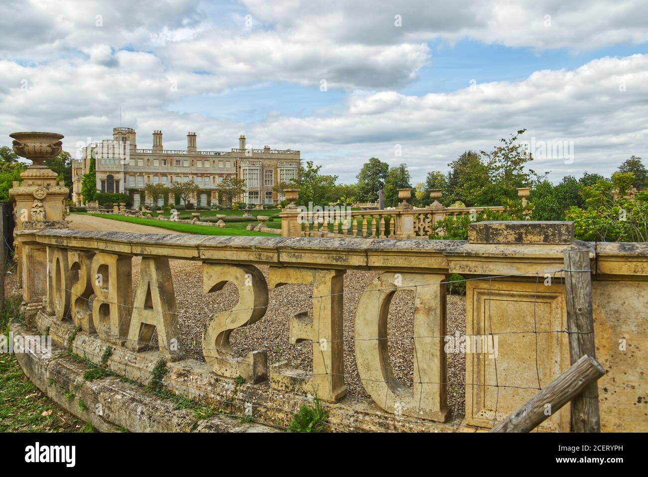 Castle Ashby House, Landhaus und Gärten in Northamptonshire, England, Großbritannien Stockfoto