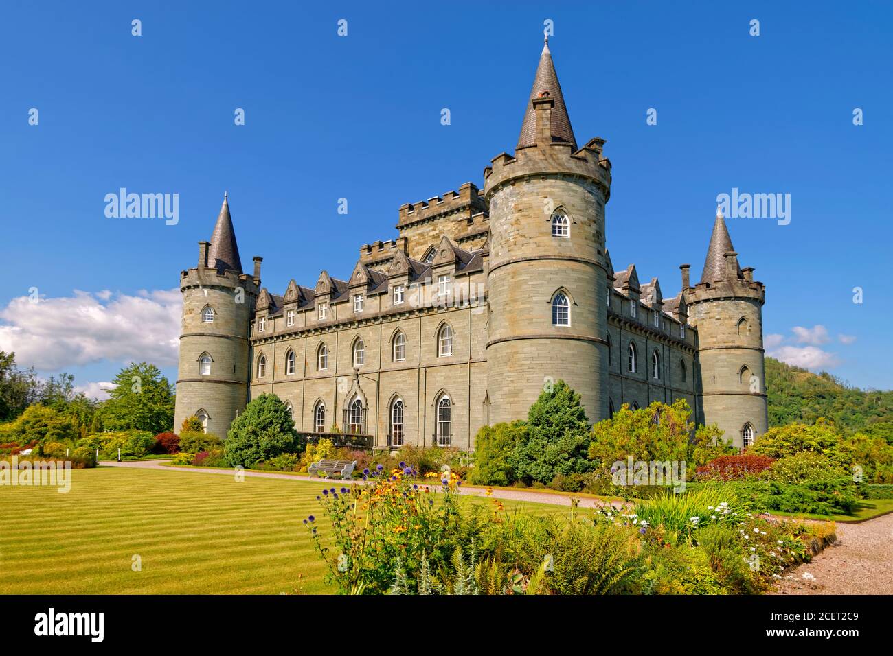 Inveraray Castle, Inveraray, Argyll, Schottland. Stockfoto