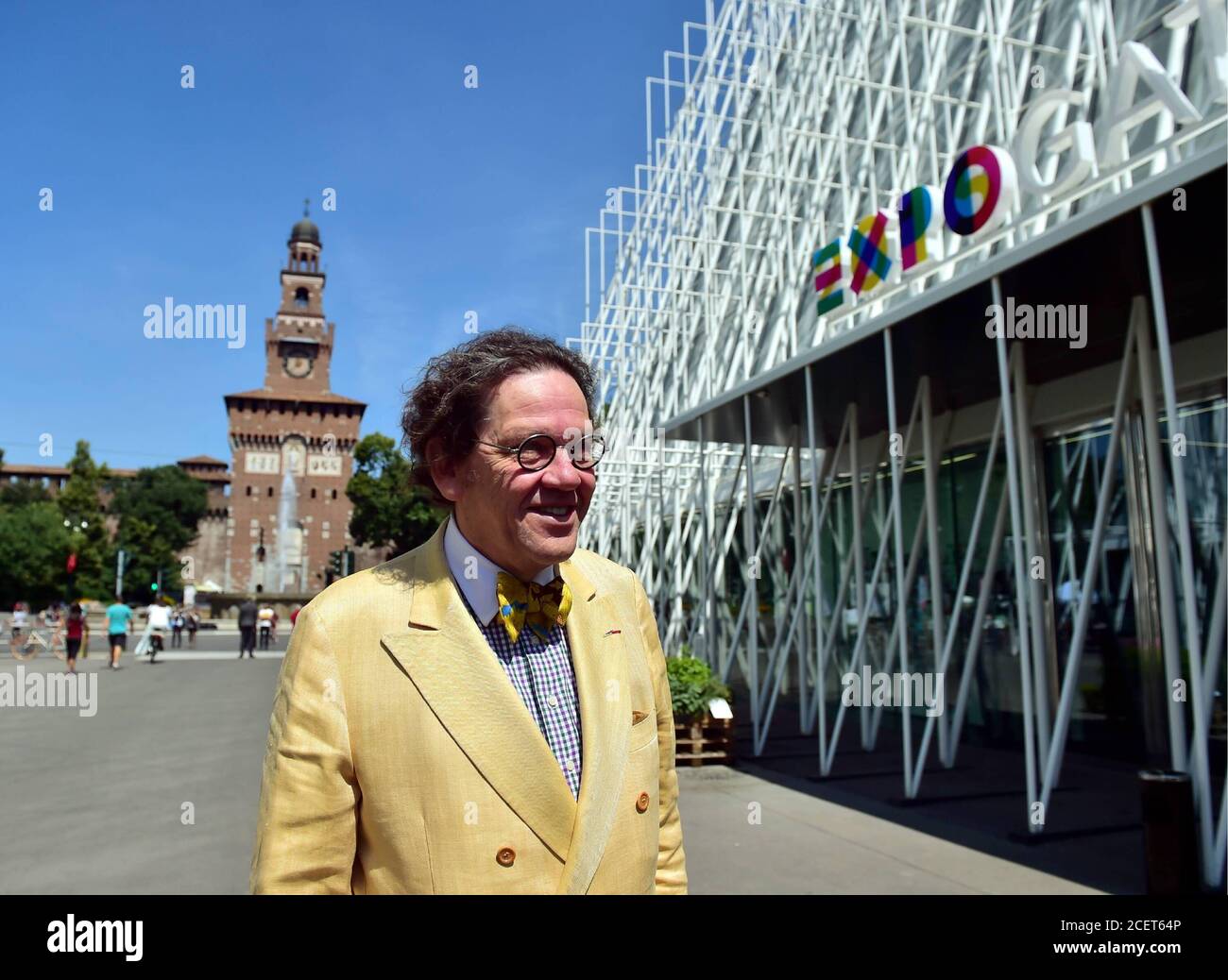 EXPO MILANO 2015 UND ITALIAN TOURING CLUB PRÄSENTIEREN WILLKOMMEN IN ITALIEN, EINE REISE IN ÜBER 100 ETAPPEN IN ITALIEN DER FERIEN VON GOETHE ZU DEN SOZIALEN MEDIEN, IN DER PHILIPPE DAVERIO FOTO (DUILIO PIAGGESI/FOTOGRAF, MAILAND - 2014-07-03) ps das Foto und '' verwendbar in Bezug auf den Kontext, in dem es aufgenommen wurde, Und ohne die diffamierende Absicht der Anstand der Menschen vertreten (DUILIO PIAGGESI/Fotograf, Fotoarchiv - 2020-09-02) p.s. la foto e' utilizzabile nel rispetto del contesto in cui e' stata scattata, e senza intento diffamatorio del decoro delle persone rapresentate Stockfoto