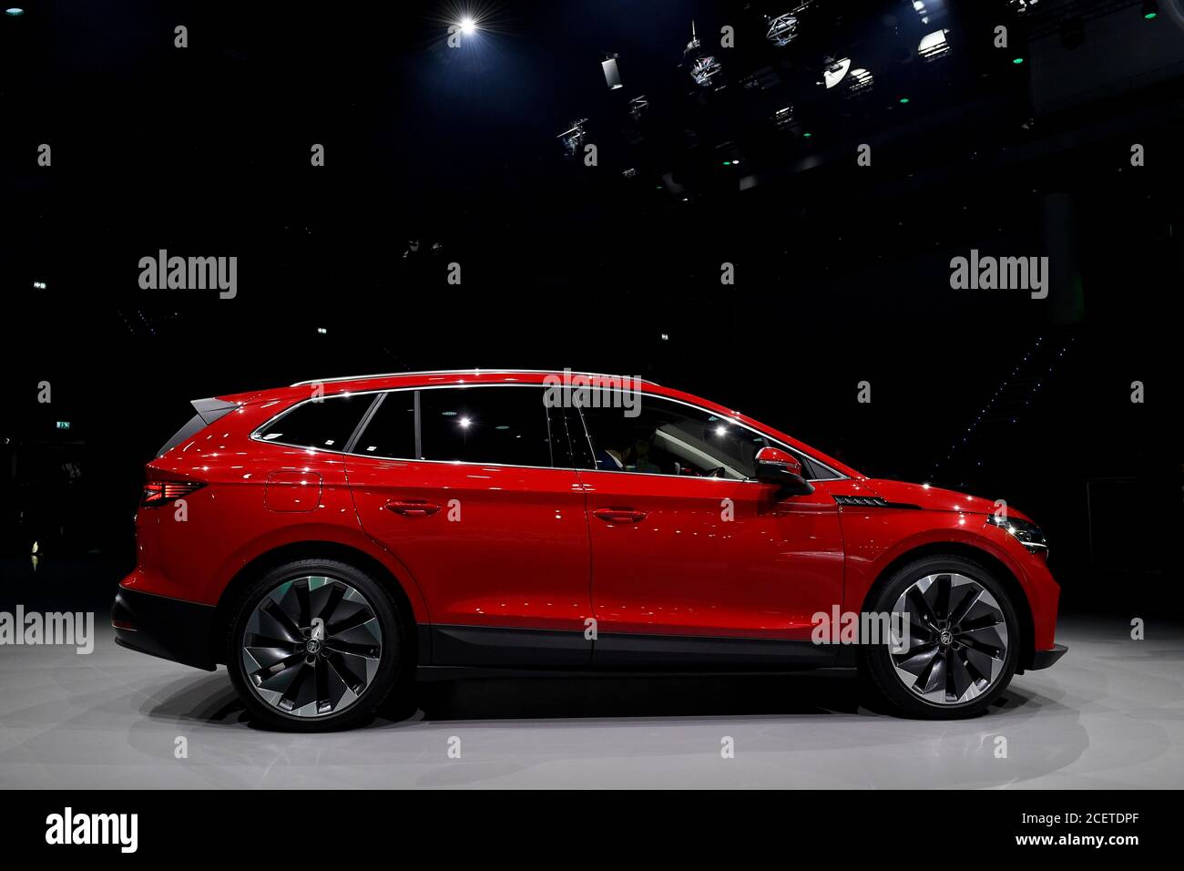 Premiere des Enyaq IV, des ersten Elektroautos des tschechischen Automobilherstellers Skoda Auto, in Prag, Tschechische Republik, 1. September 2020. (CTK-Foto Stockfoto