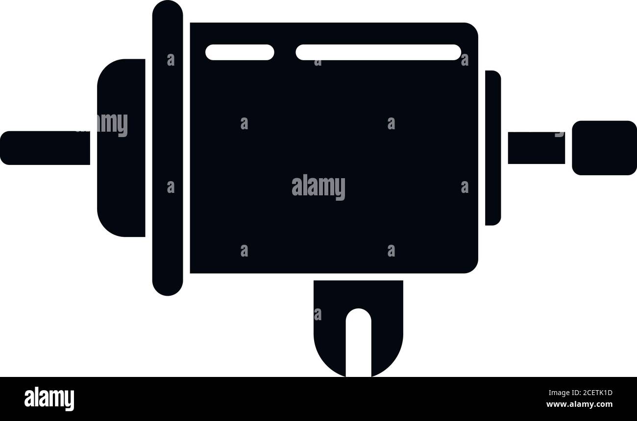 Symbol für Benzinmetallfilter. Einfache Illustration von Benzin-Metall-Filter-Vektor-Symbol für Web-Design isoliert auf weißem Hintergrund Stock Vektor