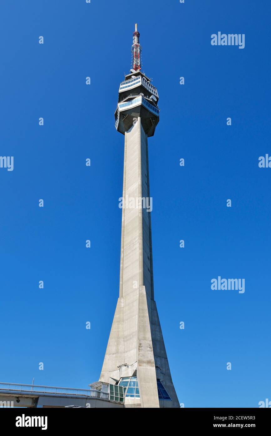 Avala Turm, Belgrad, Serbien Stockfoto