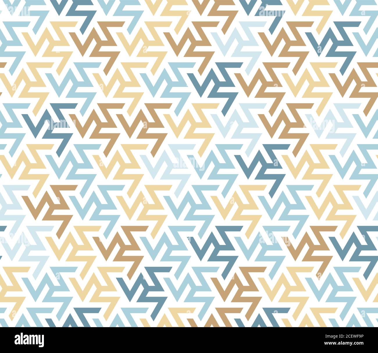 Zickzack-Farbmix-Vektor-Muster. Nahtlose geometrische wiederholende Textur für Stoff-Design, Stoff, Textil Stock Vektor