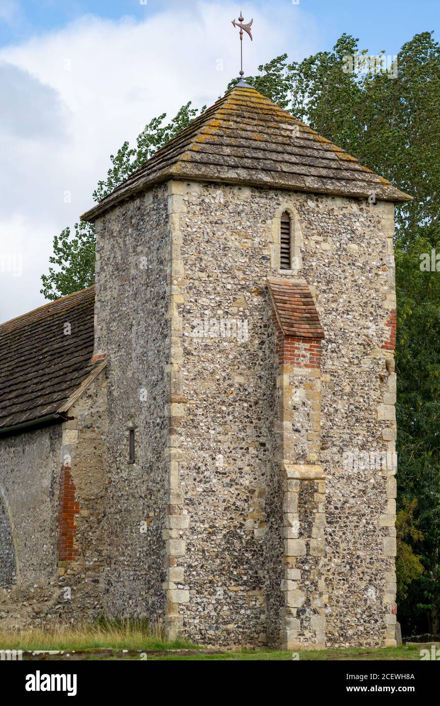 Church of Saint Botolph, Botolphs auf der Route des South Downs Way, West Sussex, Großbritannien Stockfoto