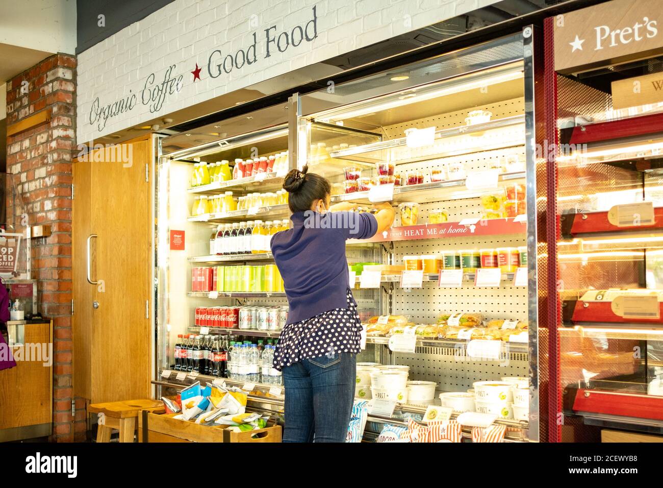 Pret A Manger Store interior - London Stockfoto