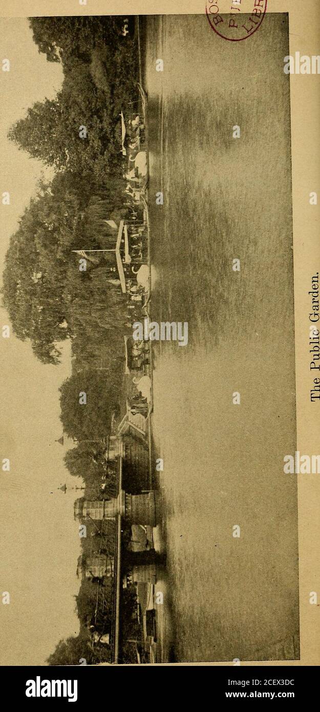 . Historisches Boston und seine Nachbarschaft; eine historische Pilgerfahrt persönlich durchgeführt. N. Gezeiten. Tliey errichtete folglich diesen causeway, und folglich, indem er einen schmalen Kanal ostwärts über der Stadt Schnitt, sie befehlten, perhapshalf die Zeit, einen Wasserfall vom hohen tidelevel zu dem der niedrigen Flut, genügend, Amill für das Schleifen ihres Korns zu tragen. Der Gezeitenbasinthus wurde als Mühlenteich bezeichnet. Im Jahre 1804 war es klar, dass das Land, das es kov-erierte würde Wert haben, wenn zurückgewonnen, von muchmore Konto als die wenig Wasser-Power, die für fast zwei Jahrhunderte verwendet worden war.genug von Beacon Hill wurde abgeschlagen, die Stockfoto