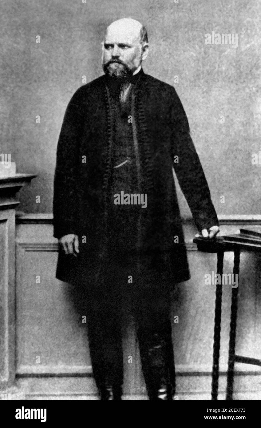 Ignaz Semmelweis. Porträt des ungarischen Arztes und Wissenschaftlers Ignaz Philipp Semmelweis (1818-1865) im Jahr 1863 Stockfoto