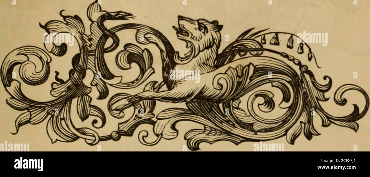 . Das illustrierte Handbuch der Coach-Macher. LACKIERABTEILUNG. 239 mit einer deutlichen Umrisse, stellen Sie die Hälfte Lichter in ihre richtige Position, und mit aschorfhaarigen Bleistift arbeiten die Farbe weg in Richtung der schattierten Teile, die Grundfarbe wird erlaubt, die dunkelste Teil zu bilden. Das ganze wurde beschichtet, nur mit Bezug auf die Bildung von Kopf und Hals, arbeiten die Details durch Farben, heller oder dunkler, entsprechend den Anforderungen des Musters. Die Krone kann mit asphaltiert, mit Karmin getönt und mit Strohfarbe oder rosa (hellrot und weiß) beleuchtet werden. Die Punkte oder kleinen Kreise in imi-ta gemalt Stockfoto