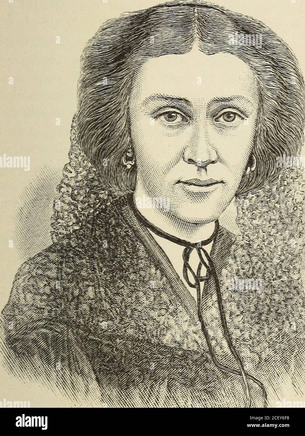 . Töchter des Genies: Eine Reihe von Skizzen von Autoren, Künstlern, Reformatoren und Heldinnen, Königinnen, Prinzessinnen und Frauen der Gesellschaft, Frauen exzentrisch und eigenartig, aus den neuesten und authentischen Quellen. Ay seiner Hinrichtung im Jahre 1780, bis 1821, als sie in West-Mminster Abbey in London übertragen wurden. Sein Grab wurde direkt bc-::&gt;Eath den Galgen gegraben, und dort wurde er in der Tiefe von drei oder vier Fuß beigesetzt. Ein Pfirsich-Baum, gepflanzt durch eine sympatheticwomans Hand, um das Grab zu kennzeichnen, schlug seine Wurzeln nieder, durchbohrte den Sarg und bildete ein Netz-Arbeit der Fasern um den Schädel. Dieser Baum wurde genommen Stockfoto