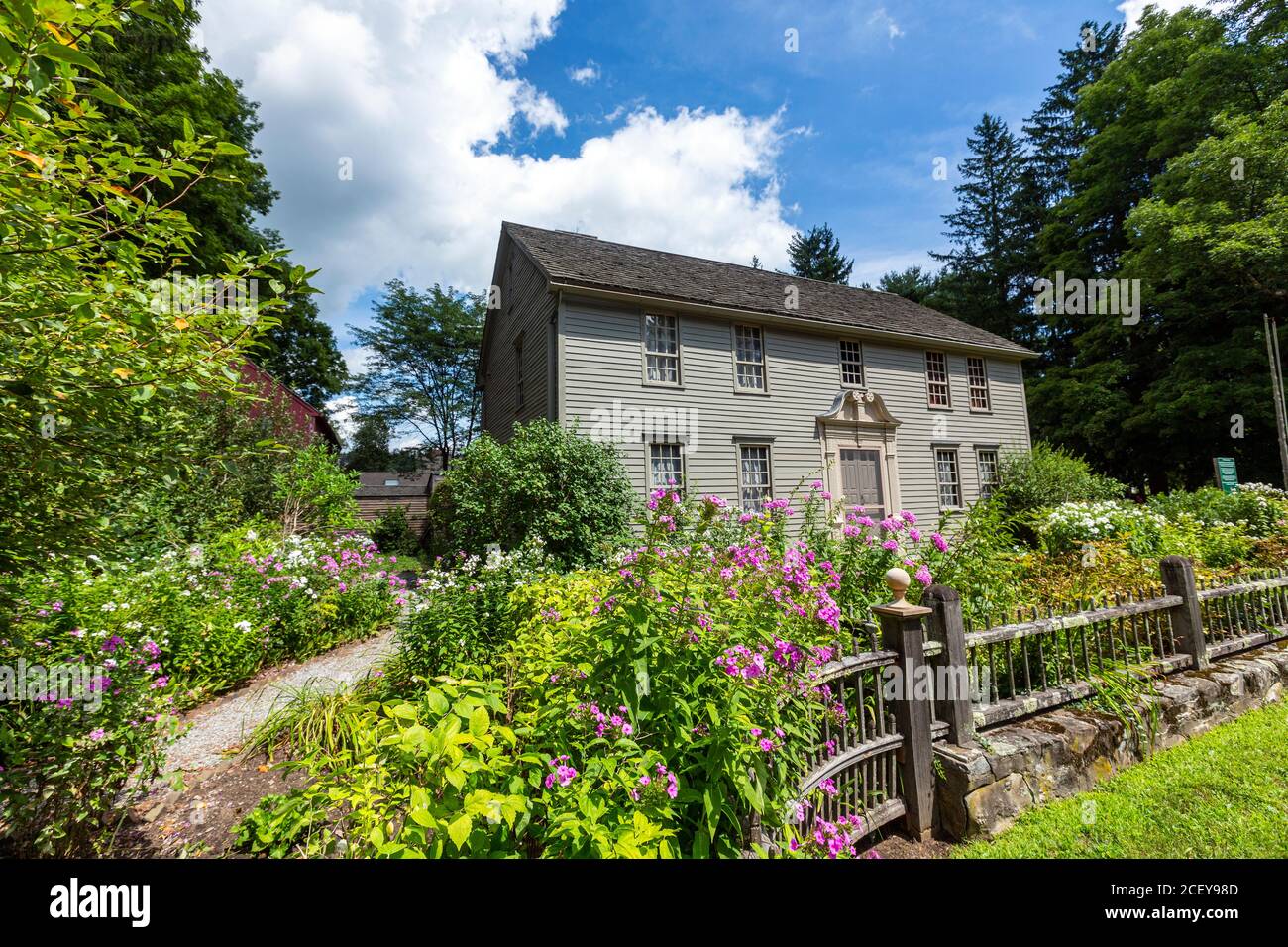 Mission House, Historical Place Museum, Kolonialhaus in Stockbridge, Massachusetts, USA Stockfoto