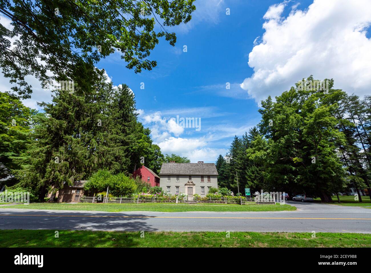 Mission House, Historical Place Museum, Kolonialhaus in Stockbridge, Massachusetts, USA Stockfoto