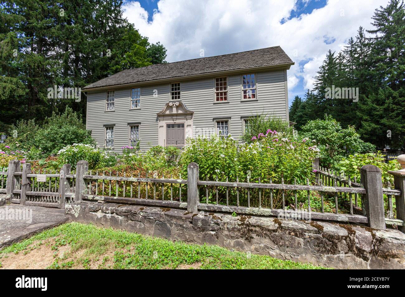 Mission House, Historical Place Museum, Kolonialhaus in Stockbridge, Massachusetts, USA Stockfoto