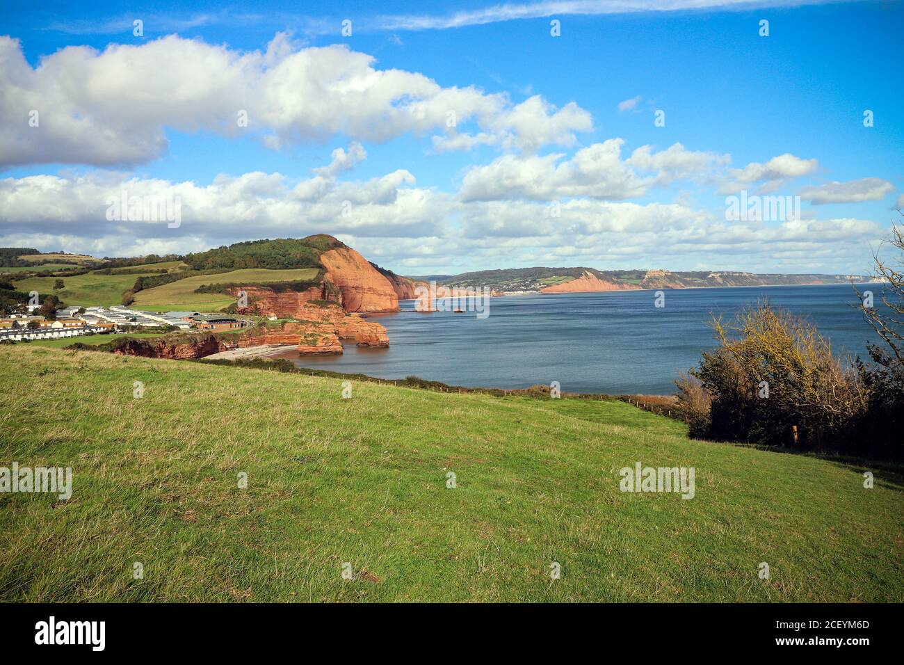 Ladram Bay, Devon Stockfoto